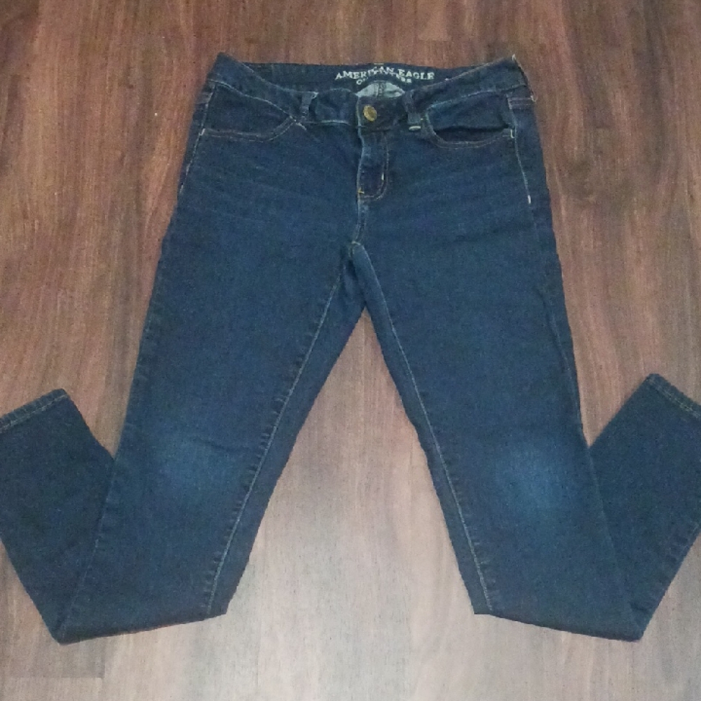 American Eagle Outfitters Women's Deep Indigo Skinny Jeans